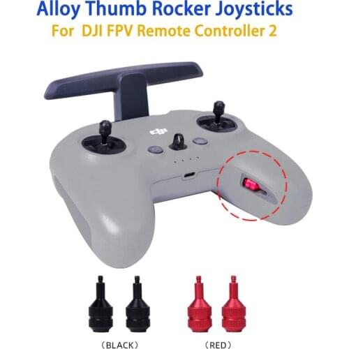 Aluminum Alloy Control Sticks Storable Thumb Rocker Joysticks For DJI FPV Remote Controller 2 Drone Accessories
