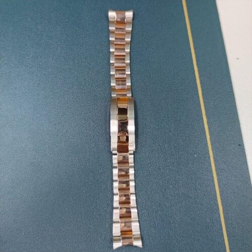 904L Stainless Steel Adjustable Strap Width 20mm Length 20cm Plating Process Gold Rose Rold Black Watch Accessories