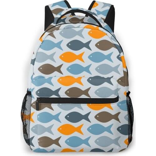 2021 Backpack Women Shoulder Bag Fishes Clipping Masks Fashion School Bag For Teenage Girl Backpacks Travel Bag