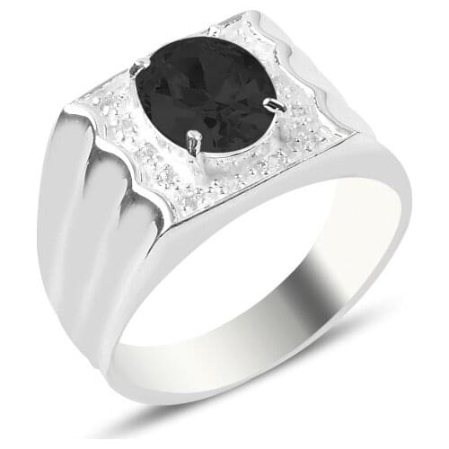 Silverlina Silver Zircon Stone Ring