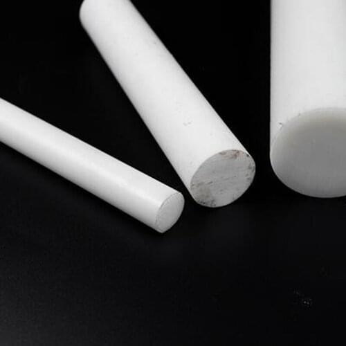 1pcs 5mm-60mm OD Polyoxymethylene POM white polyacetal solid damping buffer machinable plastic round bar stock pin 250mm length