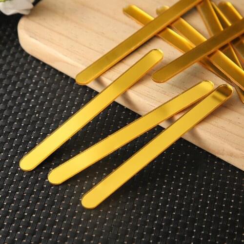 10pcs Acrylic Ice Cream Sticks Popsicle Stick Kids DIY Ice Cream Sticks Crafts Popsicle Stick Mould 11.5x1cm
