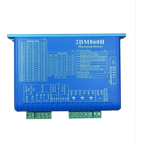 2-phase Digital Stepper Motor Driver 2DM860H 2.1A-8.4A 24-80V AC & DC Universal For NEMA 34 Series Stepper Motor