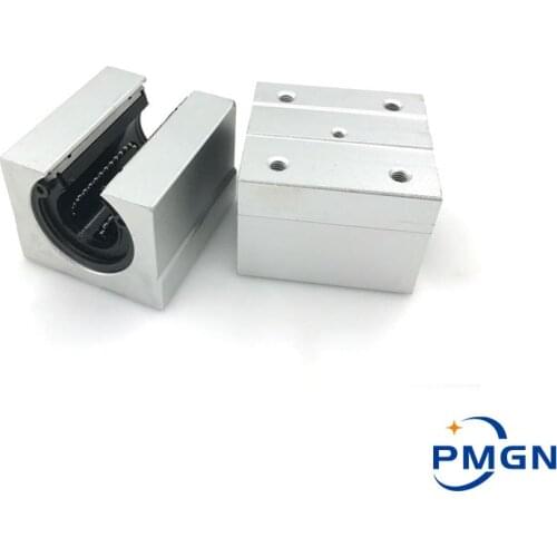 4 pcs SBR10/SBR12/SBR16/SB20 Linear Bearing 10mm 12mm 16mm 20mm Linear Bearing Slide CNC Parts Linear Slide for Linear Guide