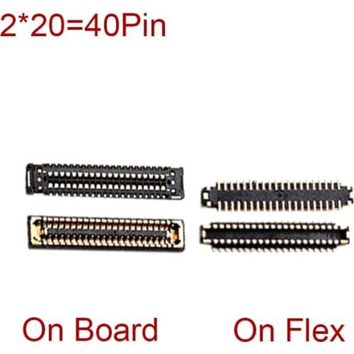 5Pcs 40pin LCD Display Screen Plug FPC Connector On Board For Huawei Nova 7 Pro Nova 7i Enjoy 10s Honor 20 Lite 30Pro 30Pro