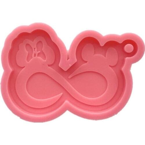 Keychain Epoxy Resin Mold Earrings Pendant Casting Silicone Mould DIY Crafts Jewelry Casting Tool