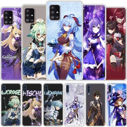 Genshin Impact Venti Klee Mona Phone Case For Samsung Galaxy A51 A71 A50 A21s A31 A10 A20e A41 A70 A30 A11 A40 A10s Matte Cover