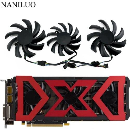 FDC10U12C9-C FD7010H12C 4Pin Graphics card fan RX580 RX570 For DATALAND RX470 RX480 X-seria Graphics Card Cooling Fans