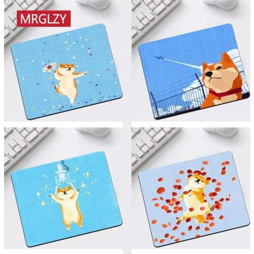 Cute Corgi Dog Cute Animal Game Mouse Pad Game Carpet Mouse Pad Small Mouse Pad Anti-Slip Mouse Pad 20x25cm Kawaii Mousepad