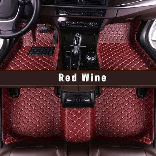 Custom Leather Car Floor Mats For Cadillac SRX Ⅱ 2010 2011 2012 2013 2014 2015 2016 Carpet Mats Auto Parts Interior Accessories