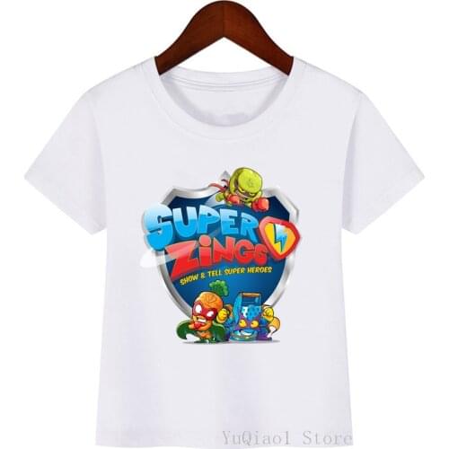 Summer 2020 Boys Tshirts Super Zings Serie 4 T-Shirt Baby Boy Tops Toddler Kids Girls Top T Shirt Superzings Children Clothes