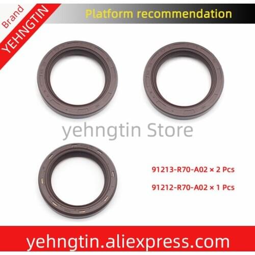 Engine Crankshaft Oil Seal & Cam Shaft Seals 91212R70A02 91212-R9P-A01 91213R70A02 91213-R9P-A01 Fits for Honda Acura MDX TL RDX