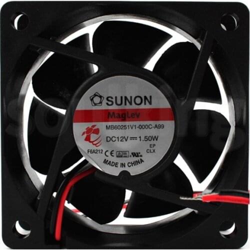 MB60251V1-000C-A99 6025 12V 1.5W silent cooling fan 6 Month Warranty