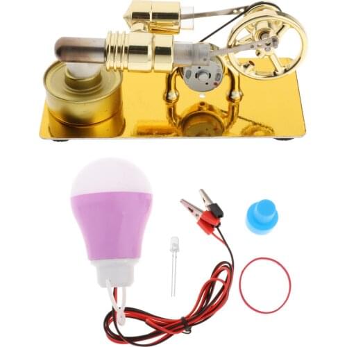 Mini Hot Air Stirling Engine Motor Physics Experiment for Experimental Toy