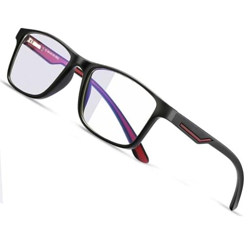 AOFLY Blue Light Blocking Glasses Men Square TR90 Flexible Sports Optical Frame Prescription Women Spectacles Myopia Eyewear