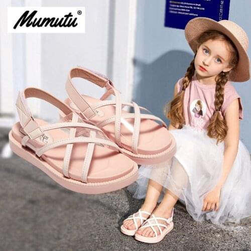 Odorless soft standard size children like girls breathable anti-wear casual light chains Girls summer scandal MM1988
