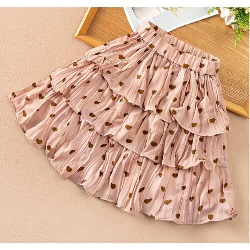 Soft Pink Solid Color Princess Pleated Skirt Summer Ruched Harajuku Cute School Kawaii Girls Skirts Ruffle Polleras Skirt BW50DR