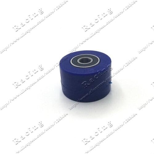 Blue 8mm Or 10mm Drive Chain Pulley Roller Slider Tensioner Wheel Guide For Pit Dirt Street Bike Motorcycle Atv Racing bike