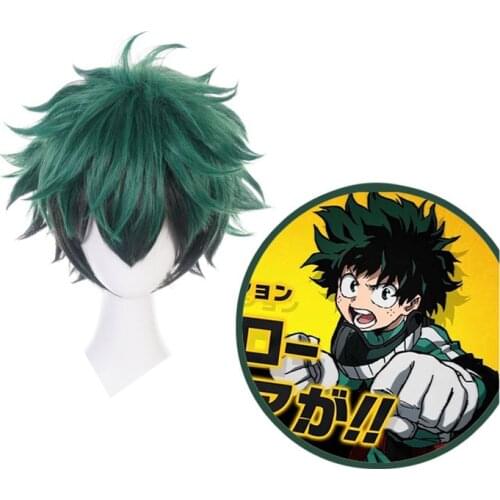My Hero Academia Izuku Midoriya Wig Boku No Hero Academia/Academy Cosplay Hair Izuku Midoriya Deku Wig Cosplay Wig