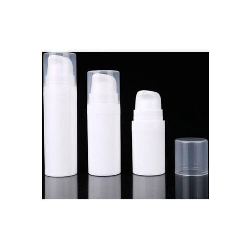 10pcs 15/30/50ml Empty Airless Vacuum Pump Bottle Refillable Plastic Lotion Cosmetic Lotion Container For Travel
