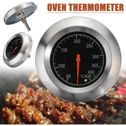 Stainless Steel BBQ Thermometer Smoker Grill Thermometer Oven Cooker Thermometers Barbecue Temp Gauge Food Temperature Home Tool
