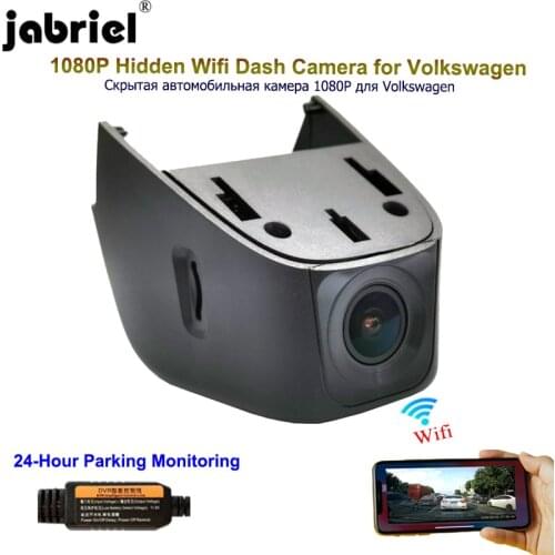 Jabriel 1080P Hidden Dash Cam Dvr for Volkswagen vw Beetle Golf Jetta Passat Polo Scirocco Taigun T-Cross Tiguan Touran T-ROC