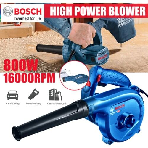 Bosch Electric Handheld Cordless Air Blower Vacuum Dust Cleaner 800W Leaf House Cleaning Blowing And Suction For Woodworking