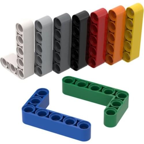 BuildMOC Compatible Assembles Particles 32526 x5L For Building Blocks Parts DIY LOGO Educational Tech Parts Toys