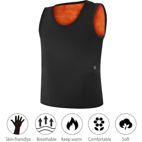 2020 Smart Electric Heating Vest Mens Womens Winter Warm Heated Jacket Thermal Vest for Skiing Cycling Hiking Camping Tourism