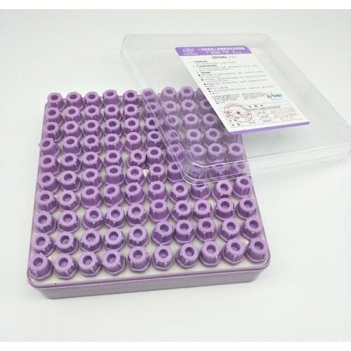100pcs 0.5ml Childrens micro blood collection vessel pet plastic tube Disposable micro collection container Anticoagulant tube