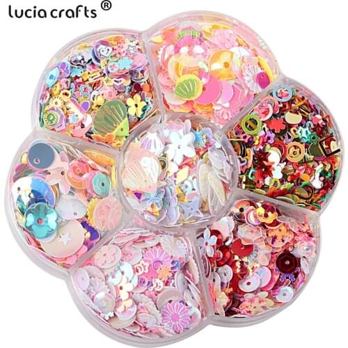 20-40g/box Mix Color Sequin PVC Loose Sequins Crafts Paillettes Wedding Sewing Handcraft Decoration DIY Lentejuelas Accessories