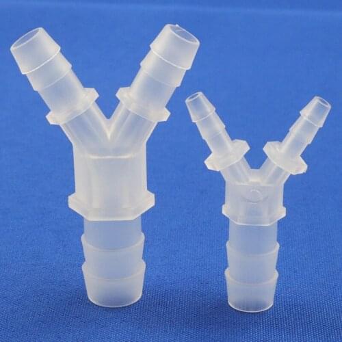 200~5pcs 4~12mm Y-Type Plastic Reducing Tee Connectors Irrigation Joints Aquarium Pipe Fitting Fish Tank Air Hose Distributor