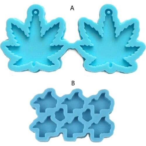 A0NF 2 Pcs/Set Crystal Epoxy Resin Mold Earring Pendant Silicone Mould DIY Craft Mold