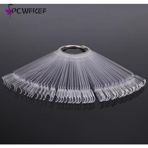 Color Card False Nail Tips Fan Shaped Color Palette Card Display Practice Sticks Nail Style Swatches Nail Art Display Shelf