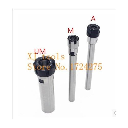 Free Shipping C40-ER40-100L Collet Chuck Holder 100MM Extension Straight Shank for ER40 Collet with ER40 UM Nut