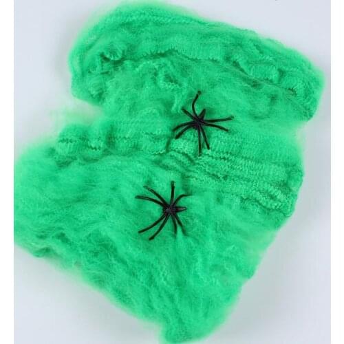 Stretchy Spider Web Cobweb With Spider for Halloween Party Decoration