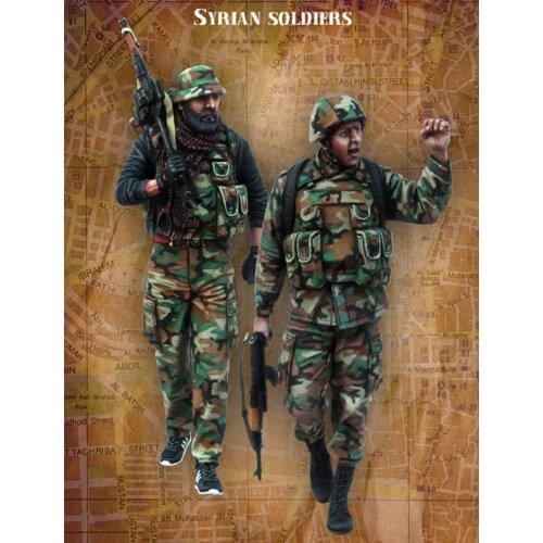1/35 Scale Resin Figure syrian soldiers (2 figures)