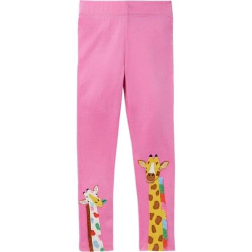 Girls Leggings Kids Pure Cotton Pants Skinny Pants Printed Pattern Tights Trousers For Children