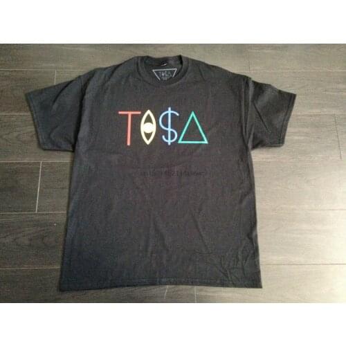 TISA T-SHIRT TI$A - BLACK SNAPBACK TYGA LAST KINGS BIG SEAN 3D Men Hot Cheap Short Sleeve Male T shirt