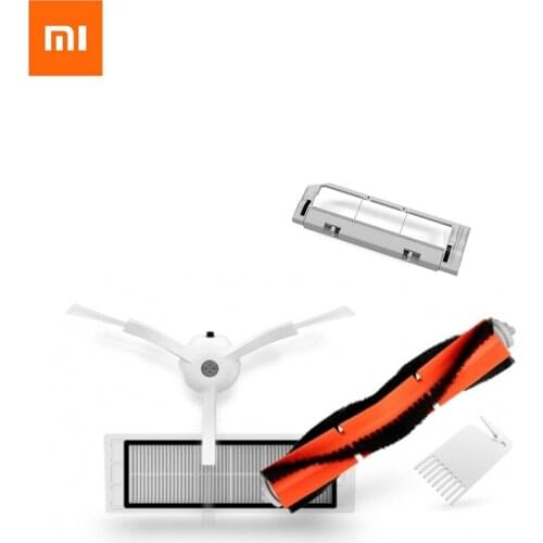 100% Original XIAOMI MI Robot Vacuum Part Pack Side Brush X2PC HEPA Filter X2PC, Main Brush X1PC, Cleaning Tool X1PC