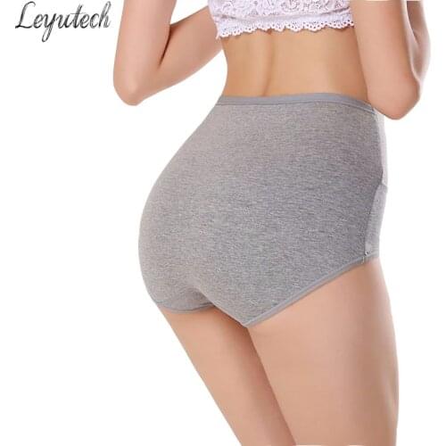 Underwear Women Panties Cotton Panty High Waist Breathable Panties Plus Size Lingeries Female Underwear Briefs 3XL Calcinhas