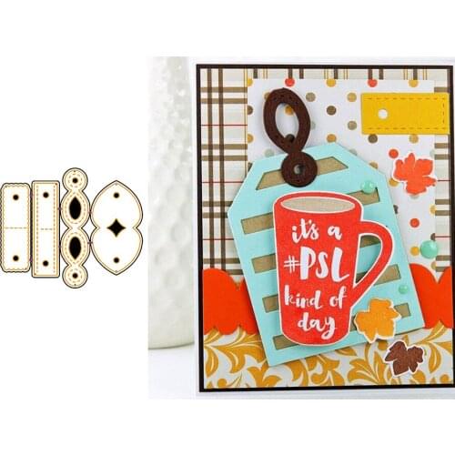 Popular Make A Elegant Label High Quality Metal Cutting Dies Scrapbooking Album Paper DIY Cards Crafts Embossing Dies New 2019