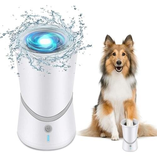 Portable Dog Paw Cleaner USB Charging Automatic Dog Feet Washer with Soft Silicon Electric Pet Foot Cleaning Cup for Dog Mud Paw
