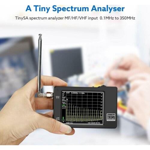 Professional TinySA Tiny Spectrum Analyzer 2.8Inch Display Input Spectrum Analyzer Screen Range Frequency 100KHz-350MHz Tou V8K5