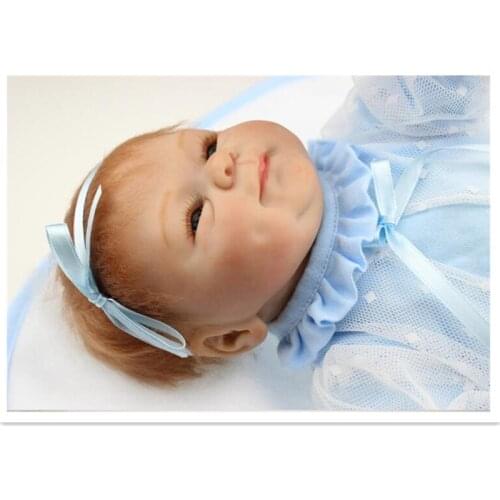 40 CM Silicone Reborn Baby Dolls with Clothes and Blanket, Lifelike Baby Reborn Doll Toys for Kids Gift