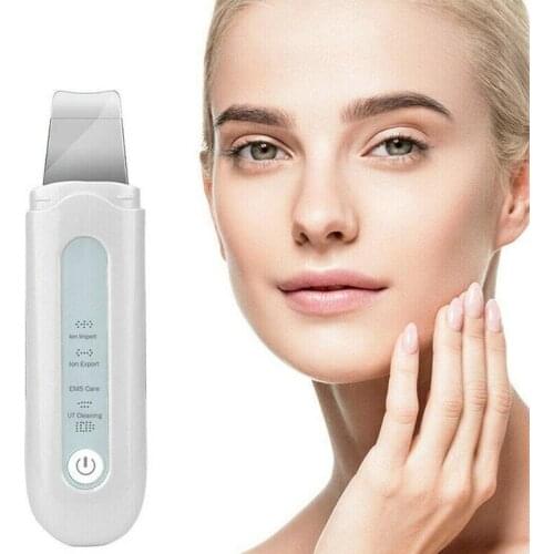 Professional Ultrasonic Facial Skin Scrubber Ion Deep Face Cleaning Peeling Shovel Exfoliating Skin Care Device Beauty Machine