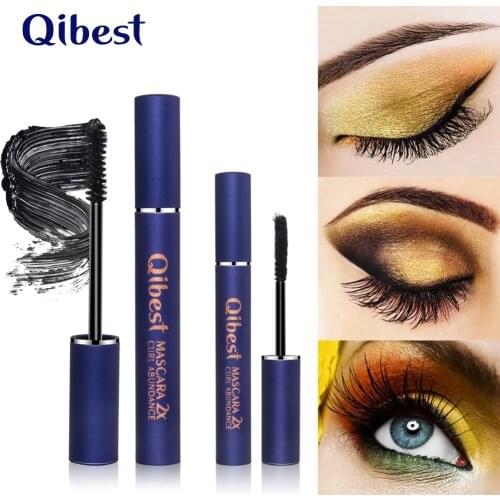 2Pcs/Set Fluffy Volume Mascara Makeup 4D Silk Fiber Lash Mascara Waterproof Rimel 3d Mascara Extension Thick Long Curling Rimmel