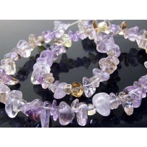 Unique Pearls jewellery Store,Superb Natural Amertine Quartz Crystal Full Strand Clear Nugget Quartz Gemstone Loose Bead LC3-187