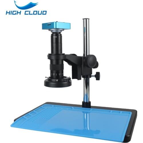 Full HD 38MP 1080P 2K 60FPS Video Microscope Camera 120X 180X 300X HDMI USB Magnifier TF Card Storage Magnifier Welding Repair