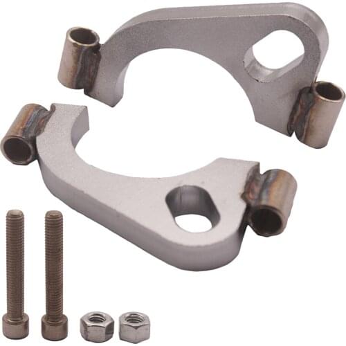 Exhaust Flange, 2.5inch Flat Oval Split Repair Exhaust Flange Replacement Accessory